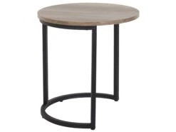 Nest Of 2 Tables Dark Wood DIXIE -Furniture Store undef src sa picid 735551 type whitesh image
