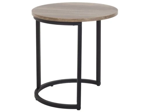 Nest Of 2 Tables Dark Wood DIXIE - Image 6