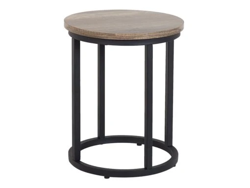 Nest Of 2 Tables Dark Wood DIXIE - Image 7