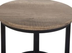 Nest Of 2 Tables Dark Wood DIXIE -Furniture Store undef src sa picid 735553 type whitesh image
