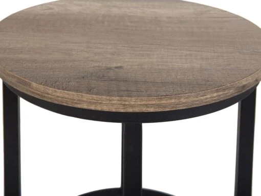 Nest Of 2 Tables Dark Wood DIXIE - Image 8