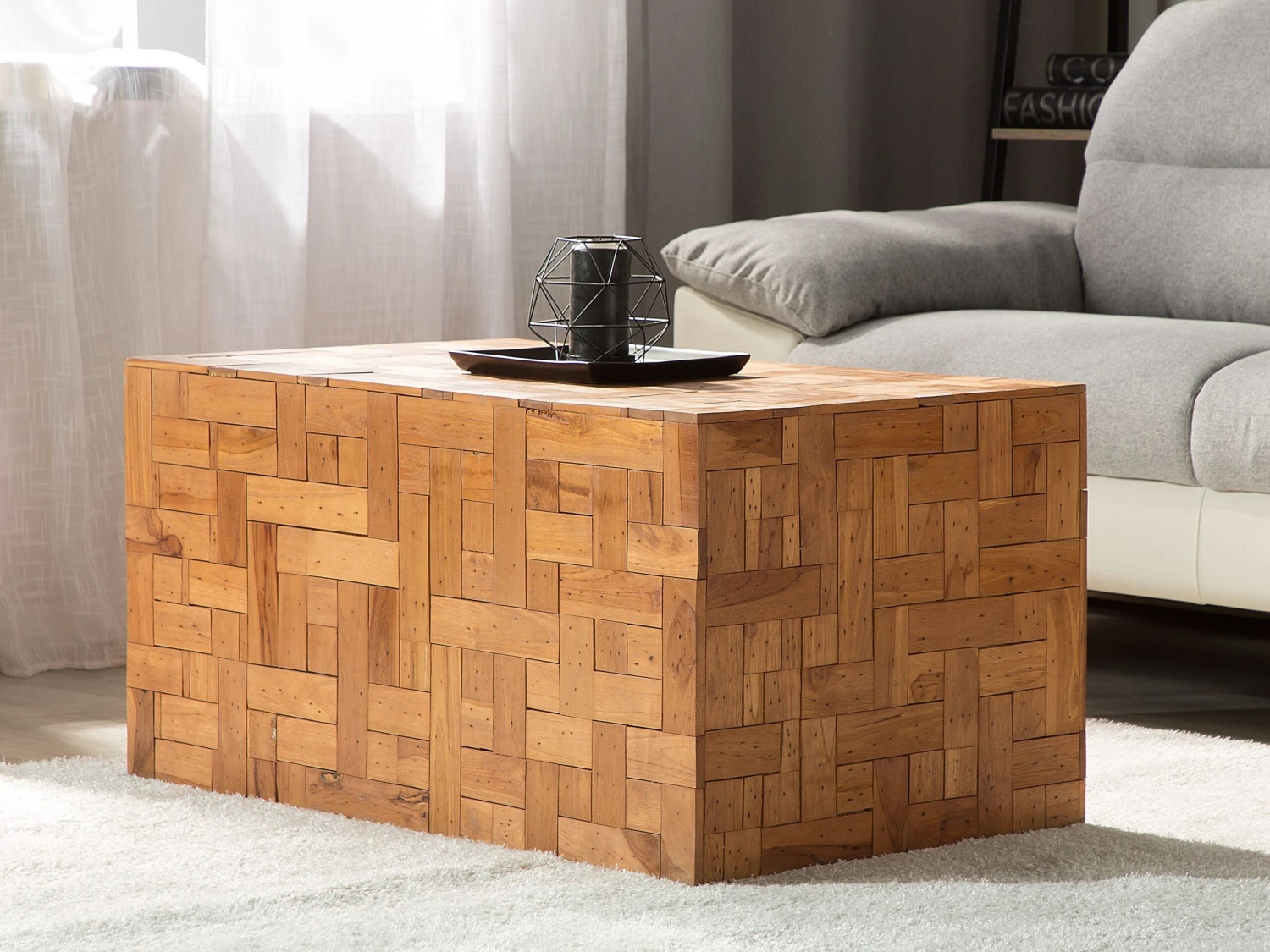 Teak Wood Coffee Table GAMBO II - Image 2
