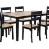6 Seater Dining Set Black GEORGIA -Furniture Store undef src sa picid 736754 type whitesh image