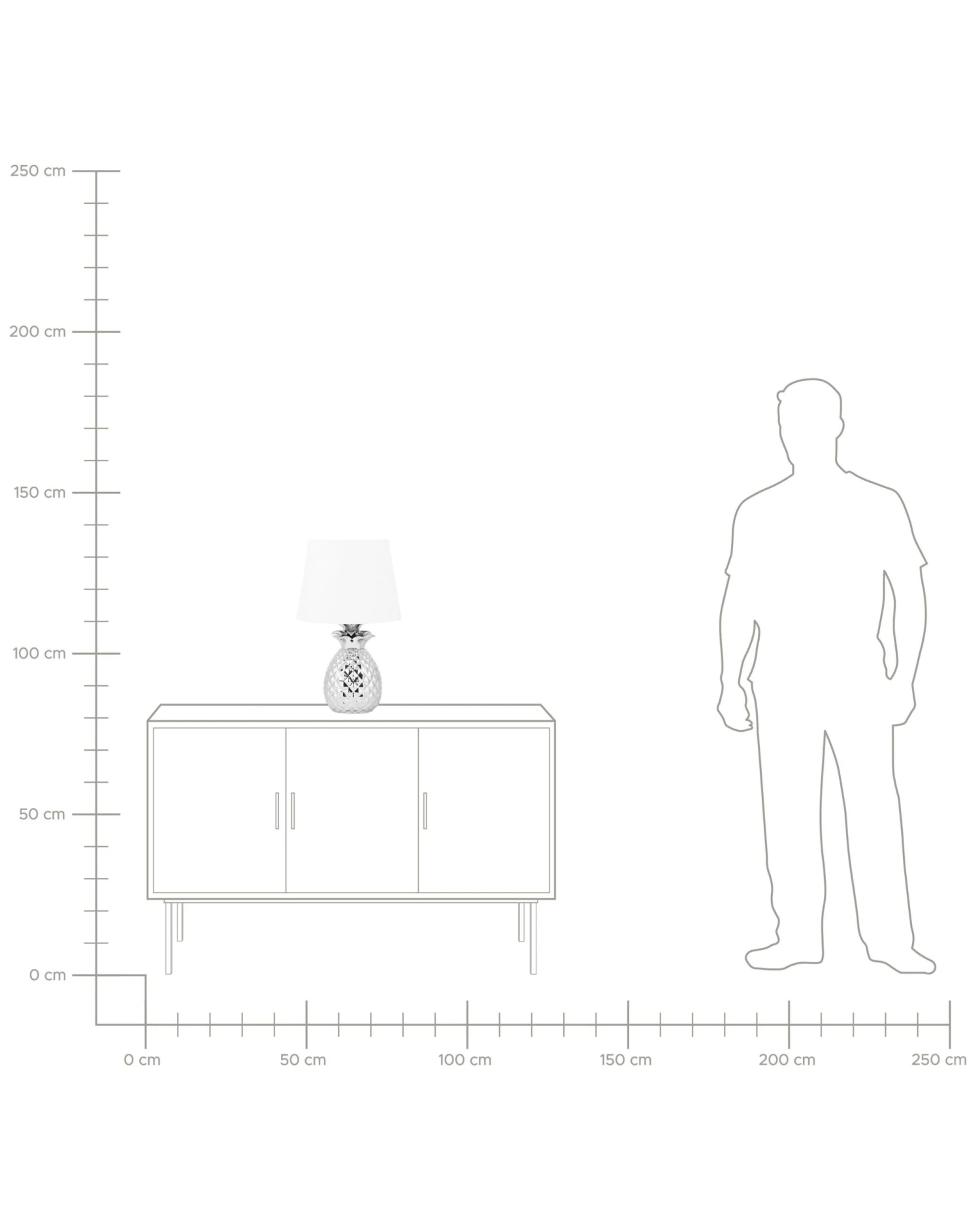 Table Lamp Silver PINEAPPLE - Image 9