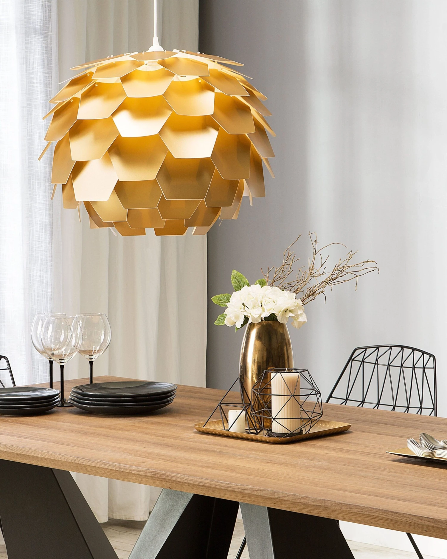 Pendant Lamp Gold SEGRE - Image 2