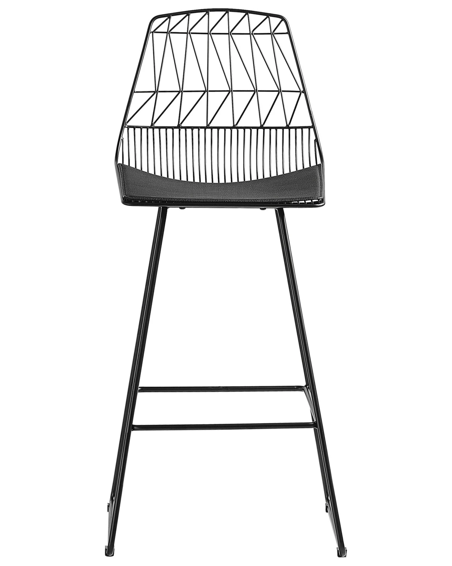 Set Of 2 Metal Bar Chairs Black PRESTON - Image 10