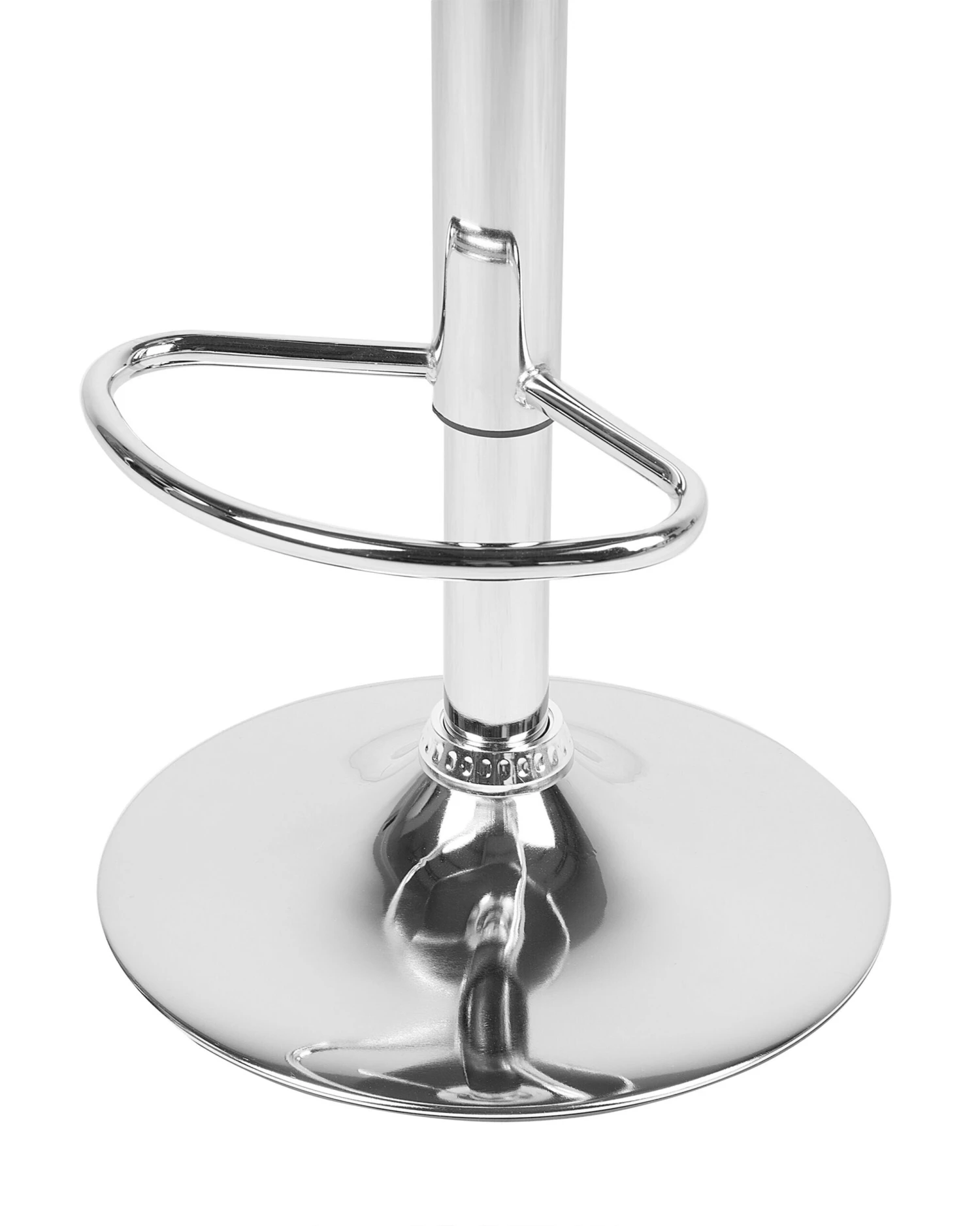 Set Of 2 Faux Leather Swivel Bar Stools Grey CONWAY - Image 7