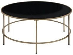 Coffee Table Black With Gold FLORENCE