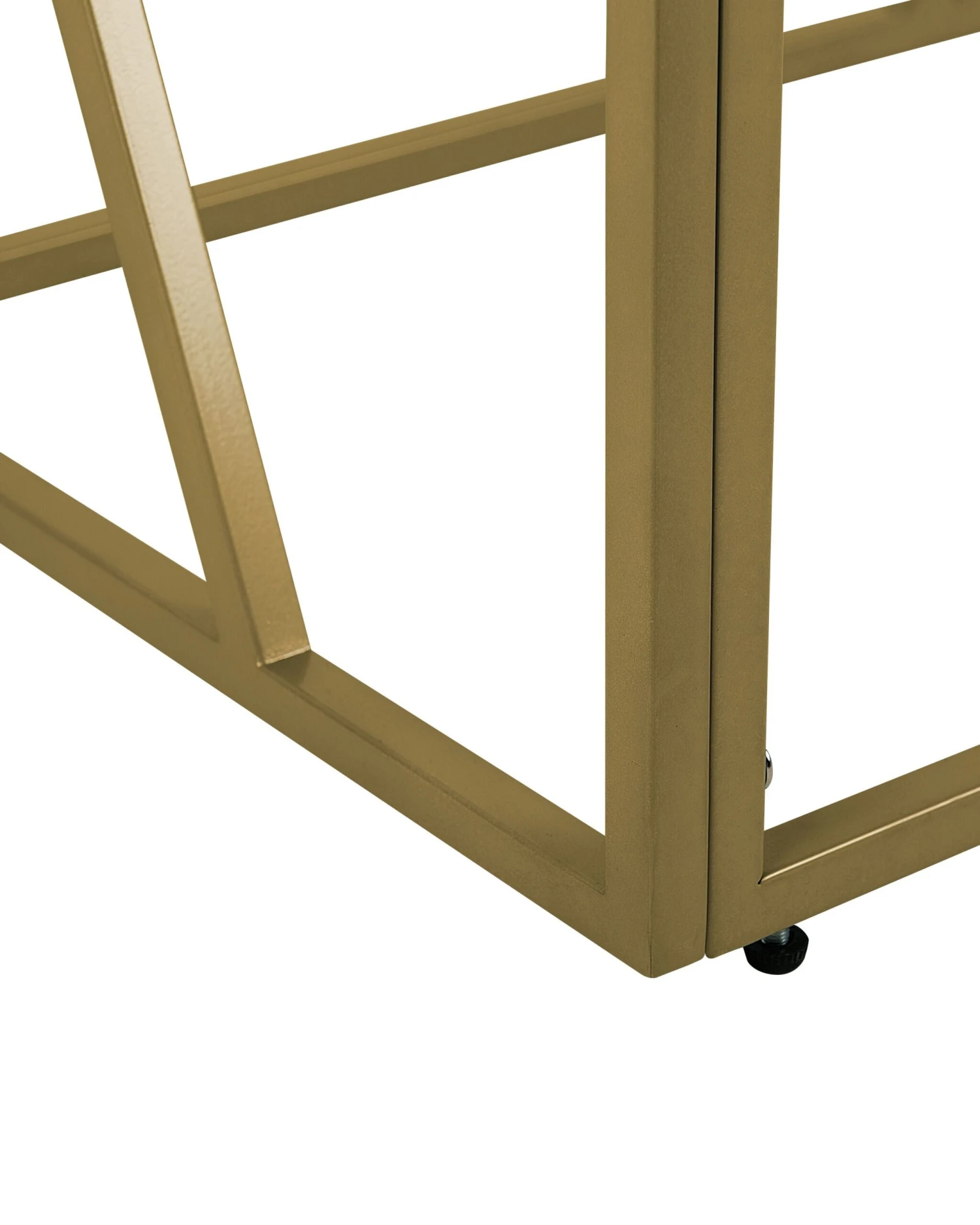 Glass Top Console Table Gold ORLAND - Image 7