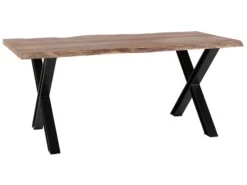Acacia Dining Table Dark Wood BROOKE Various Sizes