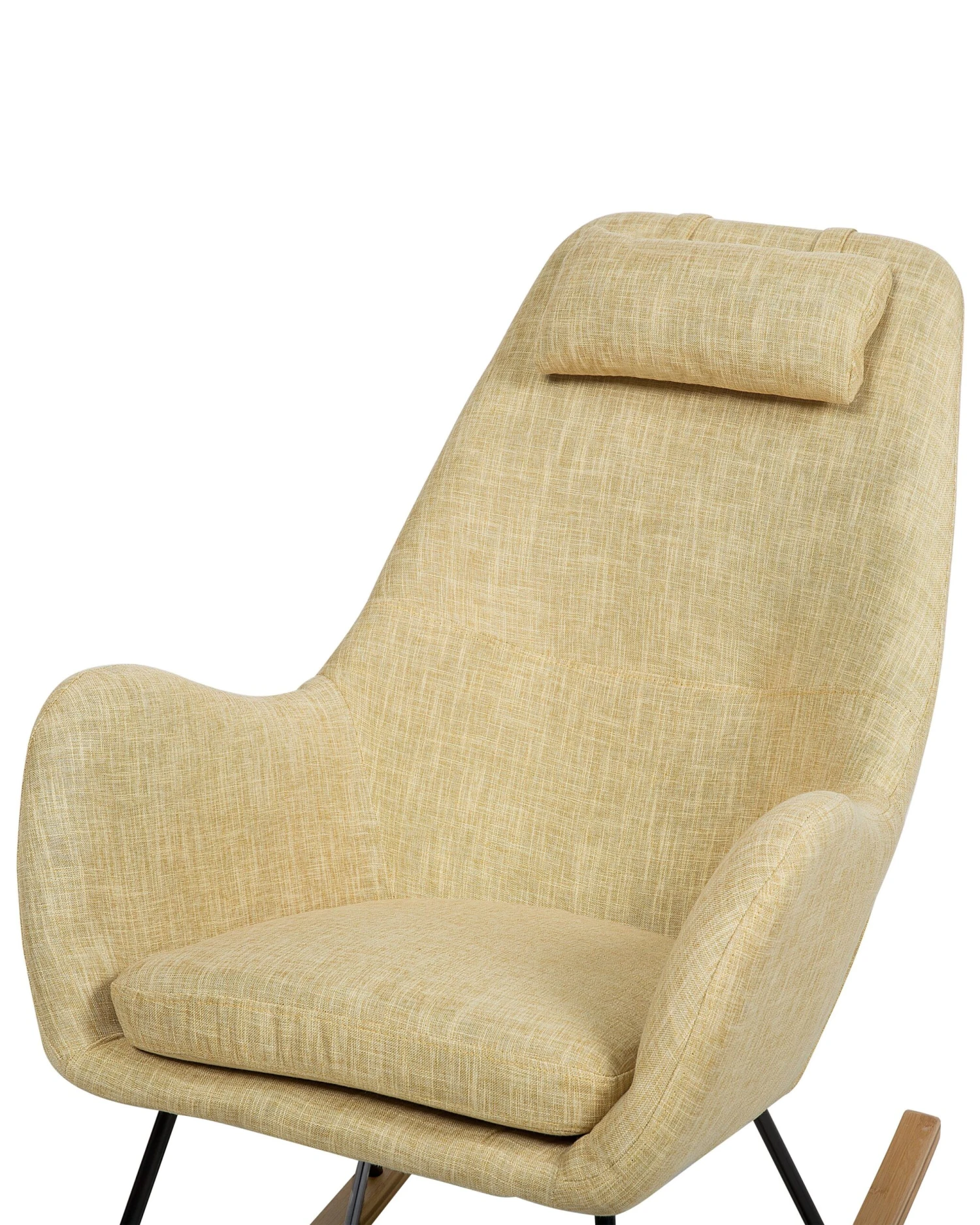 Fabric Rocking Chair Yellow ARRIE - Image 5