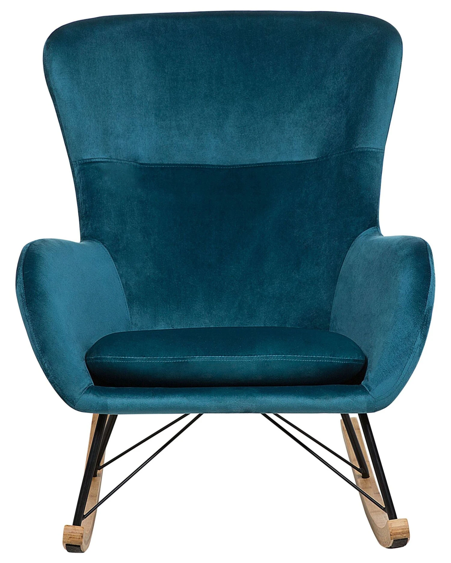Velvet Rocking Chair Sea Blue ELLAN - Image 3