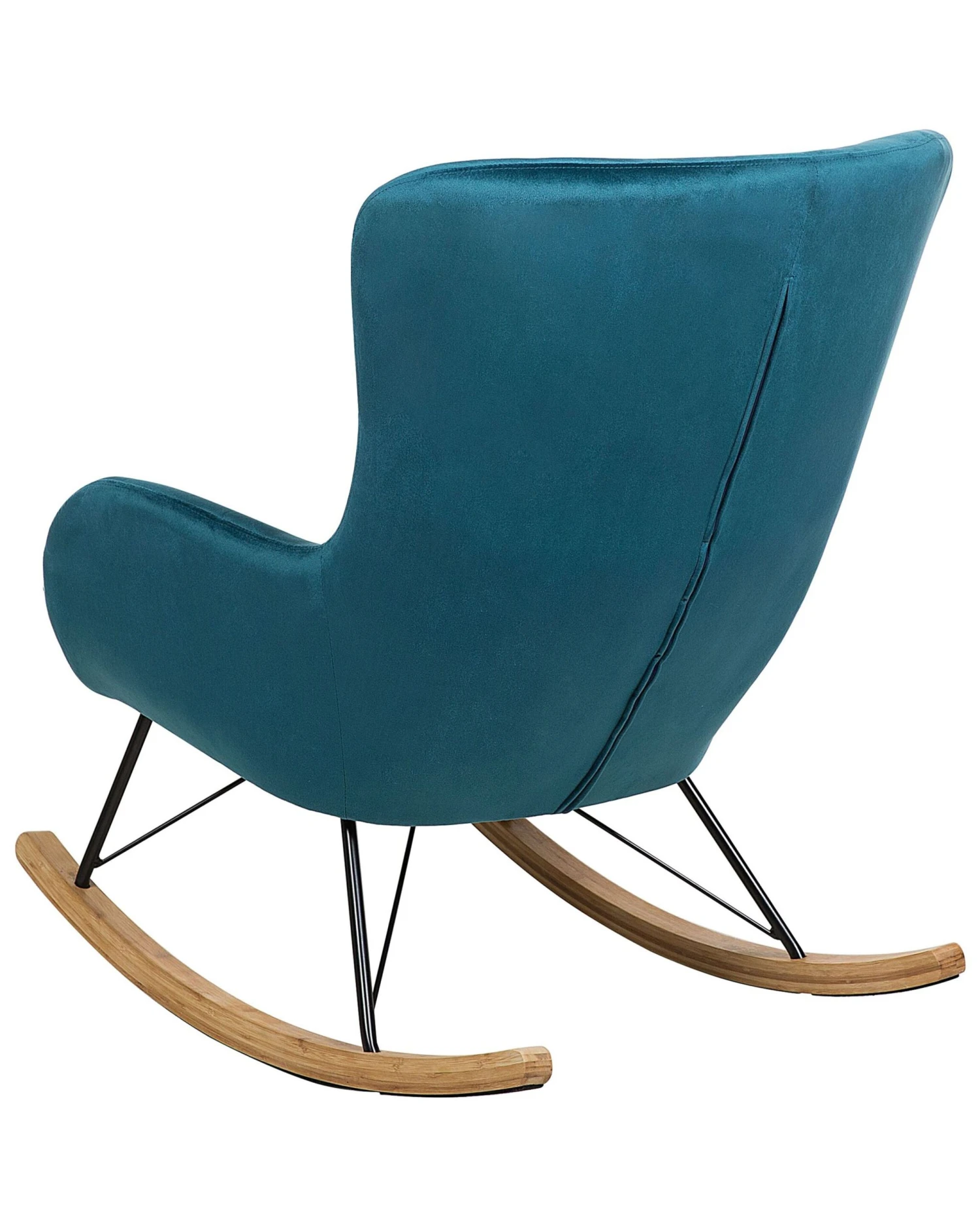 Velvet Rocking Chair Sea Blue ELLAN - Image 4
