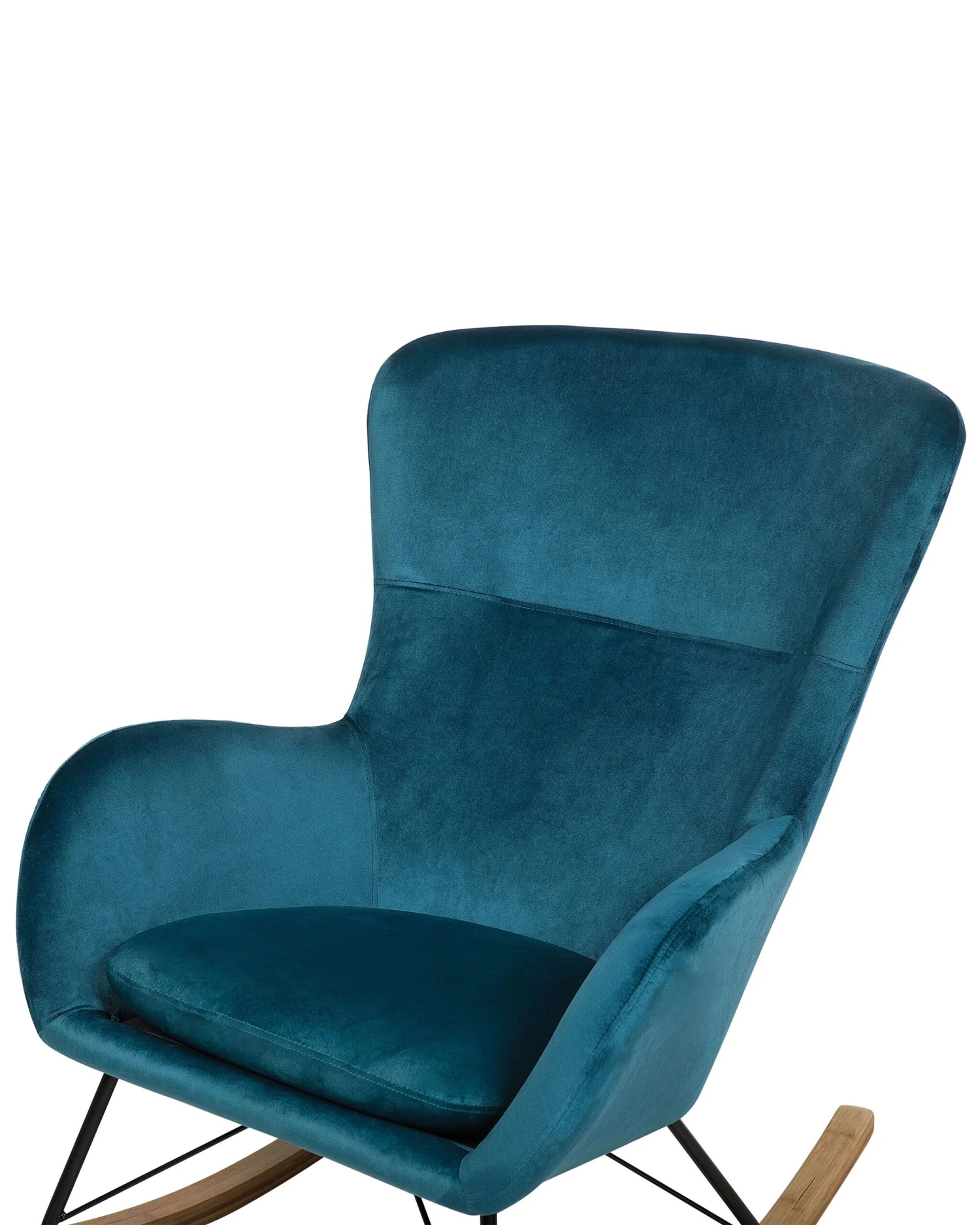 Velvet Rocking Chair Sea Blue ELLAN - Image 5
