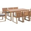 8 Seater Acacia Wood Garden Dining Set With Grey Cushions SASSARI -Furniture Store undef src sa picid 746056 type whitesh image
