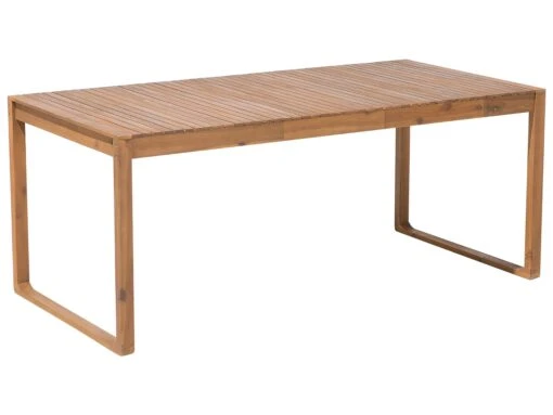 8 Seater Acacia Wood Garden Dining Set With Taupe Cushions SASSARI - Image 5