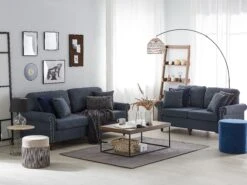 Coffee Table Dark Wood With Black DELANO -Furniture Store undef src sa picid 746375 type color image