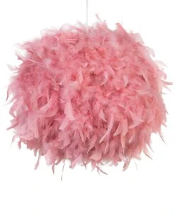 Feather Pendant Lamp Pink DRAVA