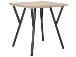 Dining Table Light Wood With Black BRAVO Various Sizes