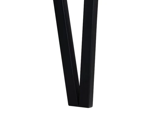 Dining Table Dark Wood With Black ADENA Various Sizes - Image 6