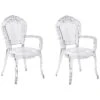 Set Of 2 Accent Chairs Acrylic Transparent VERMONT II -Furniture Store undef src sa picid 751319 type whitesh image