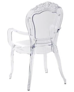 Set Of 2 Accent Chairs Acrylic Transparent VERMONT II -Furniture Store undef src sa picid 751329 type whitesh image