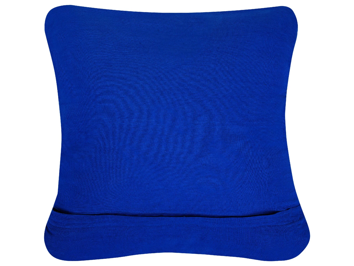 Cotton Macramé Cushion 45 X 45 Cm Blue KARATAS - Image 4