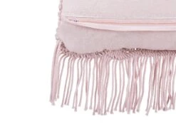 Cotton Macramé Cushion With Tassels 40 X 40 Cm Pink YANIKLAR -Furniture Store undef src sa picid 753351 type whitesh image