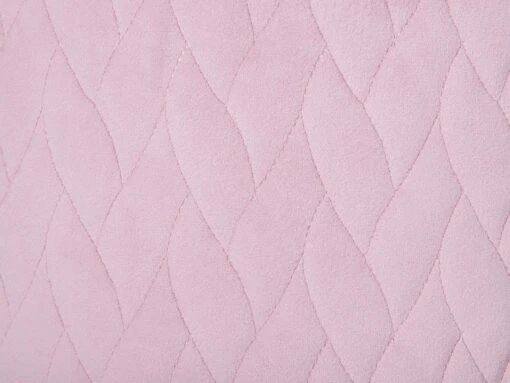 Velvet Storage Footstool Pink WENONA - Image 5