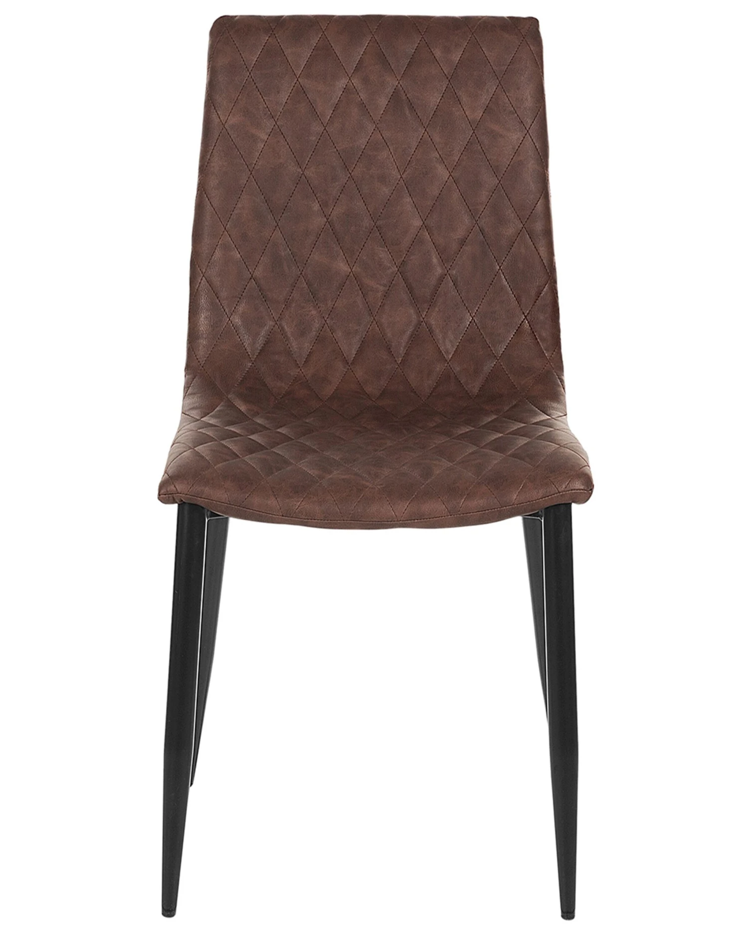 Set Of 2 Dining Chairs Faux Leather Brown MONTANA - Image 6