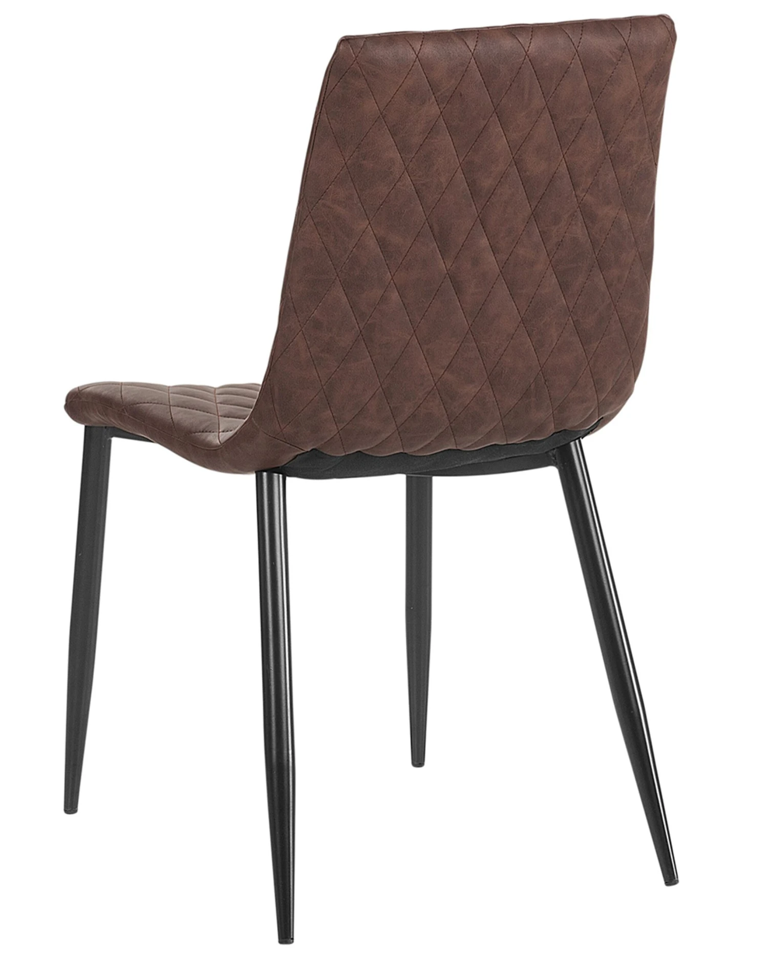 Set Of 2 Dining Chairs Faux Leather Brown MONTANA - Image 7