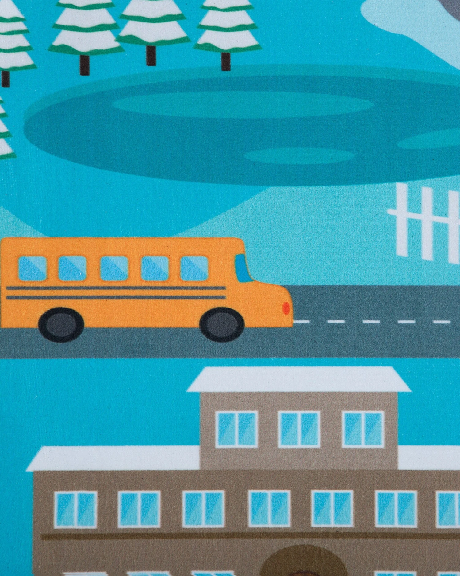 Kids Rug City Print 80 X 150 Cm KIGI - Image 4