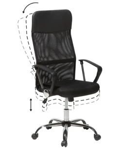 Swivel Office Chair Black DESIGN -Furniture Store undef src sa picid 754982 type whitesh image