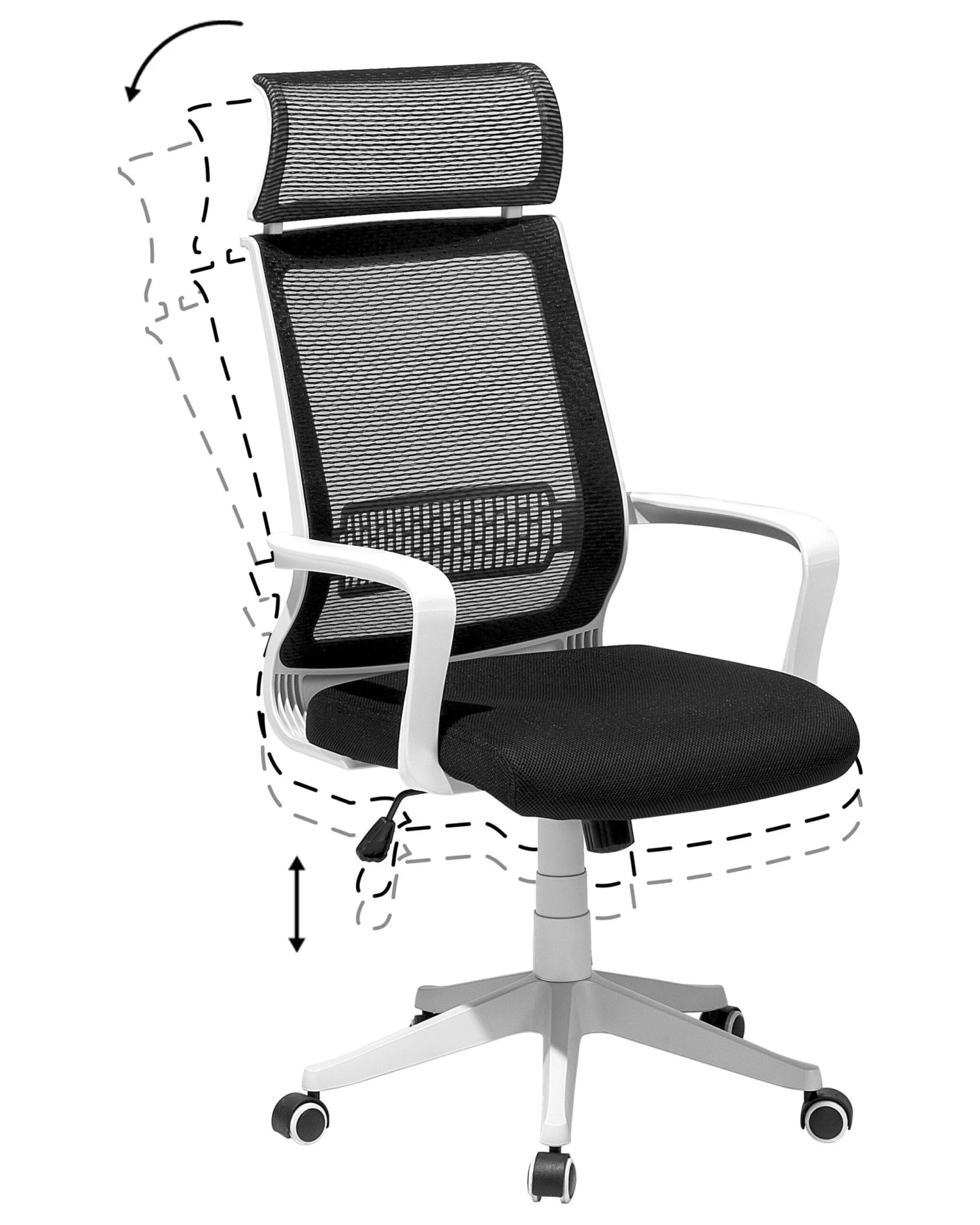 Swivel Office Chair Black LEADER - Image 6