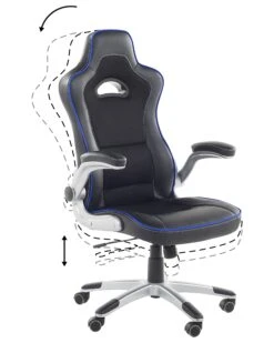 Executive Chair Black With Blue MASTER -Furniture Store undef src sa picid 756048 type whitesh image
