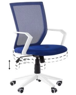 Swivel Desk Chair Blue RELIEF -Furniture Store undef src sa picid 756525 type whitesh image