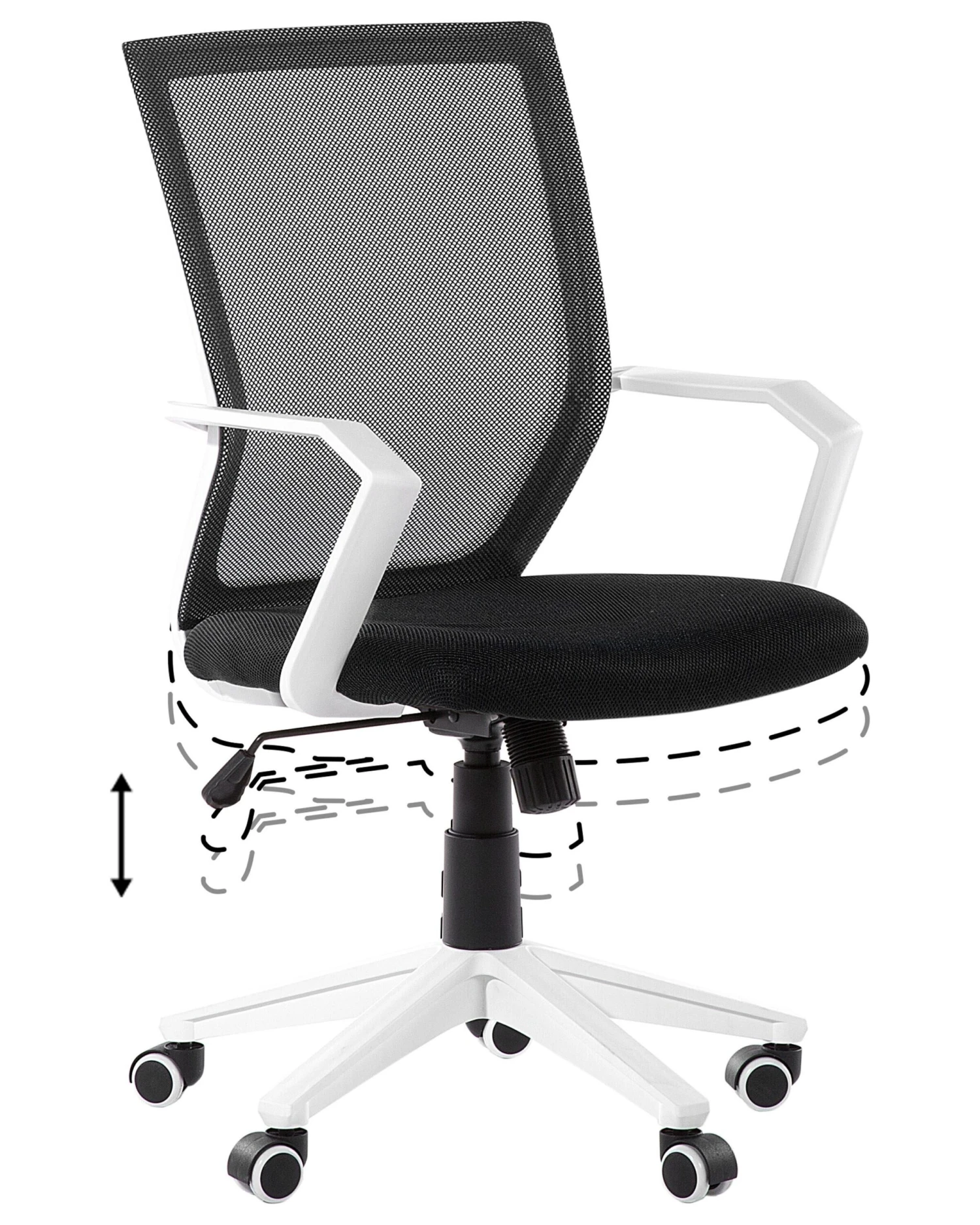 Swivel Desk Chair Black RELIEF - Image 8