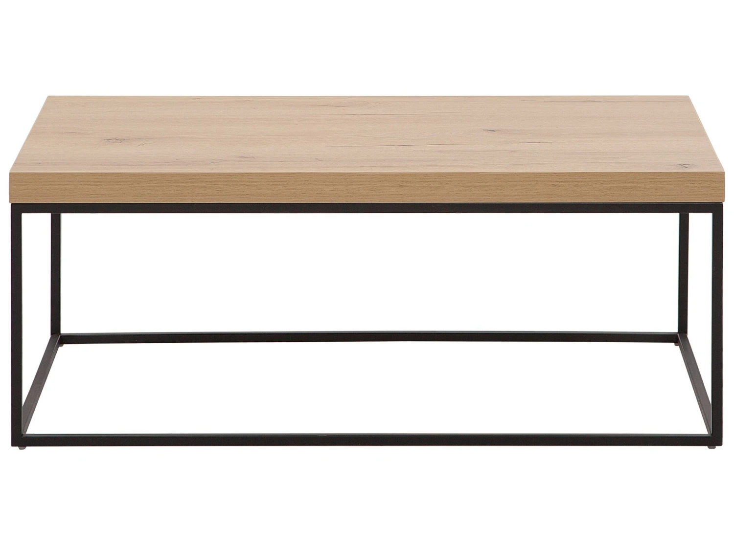 Coffee Table Light Wood With Black DELANO - Image 7