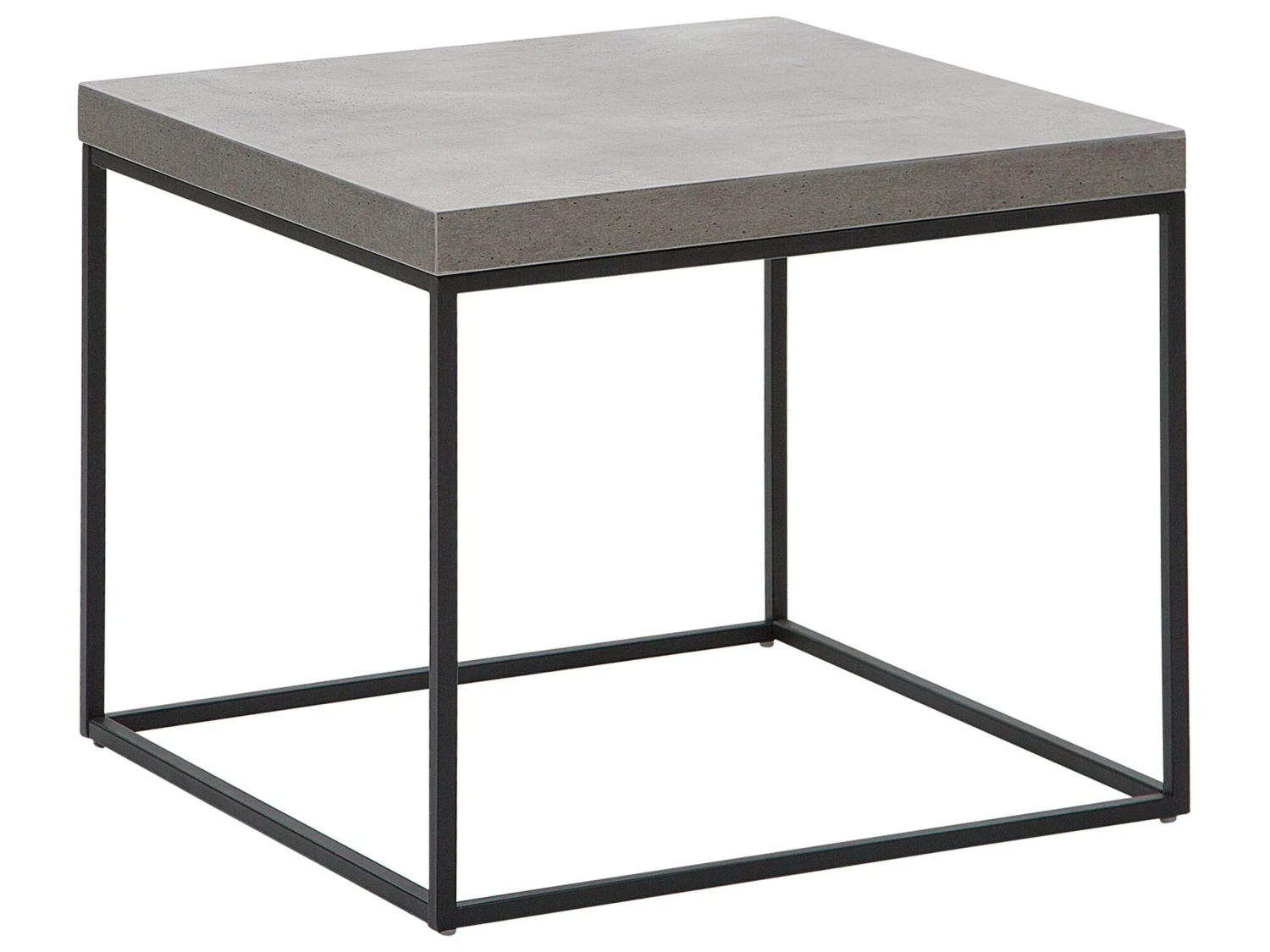 Side Table Concrete Effect With Black DELANO