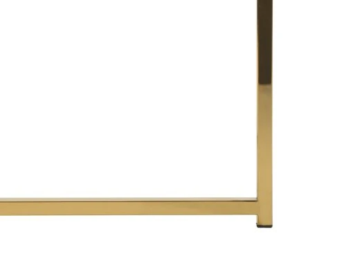 Coffee Table Marble Effect White With Gold QUINCY - Image 10