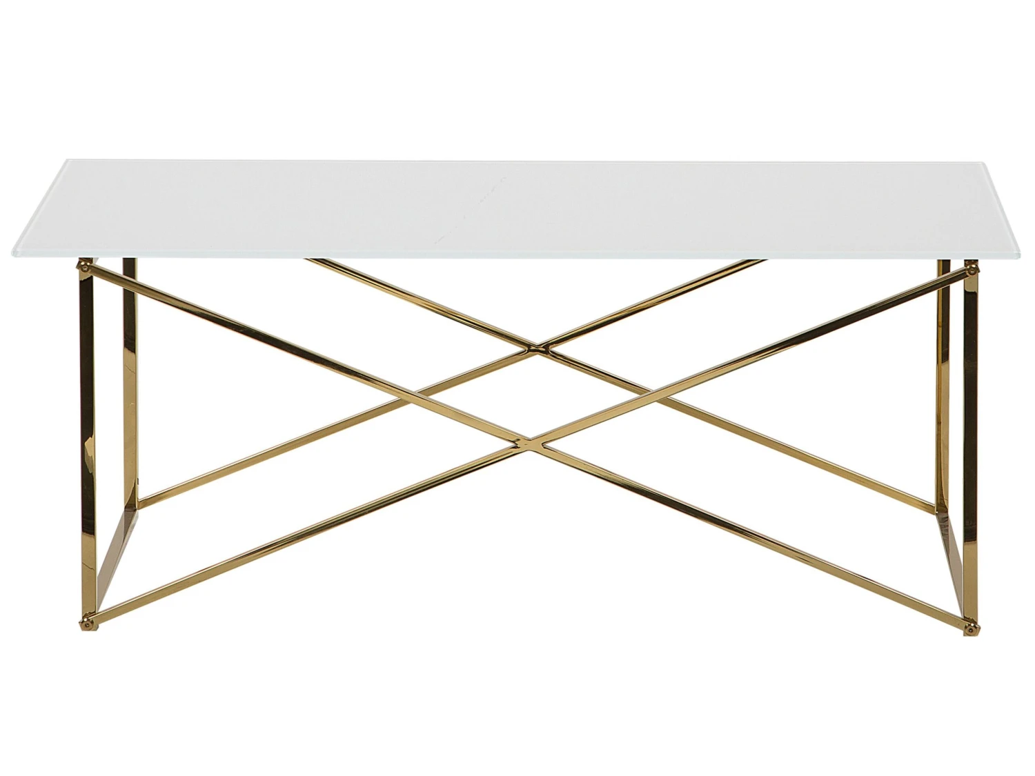 Coffee Table White With Gold EMPORIA - Image 3