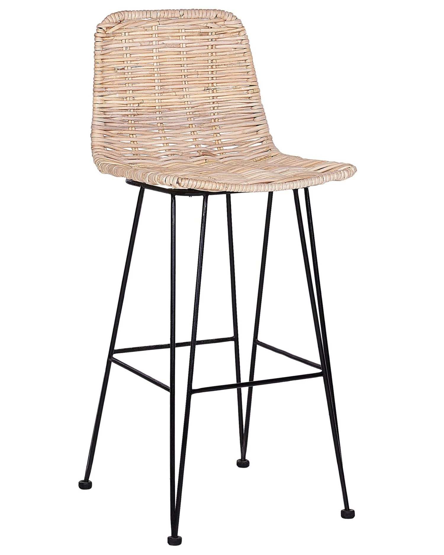 Set Of 2 Rattan Bar Chairs Natural CASSITA - Image 9