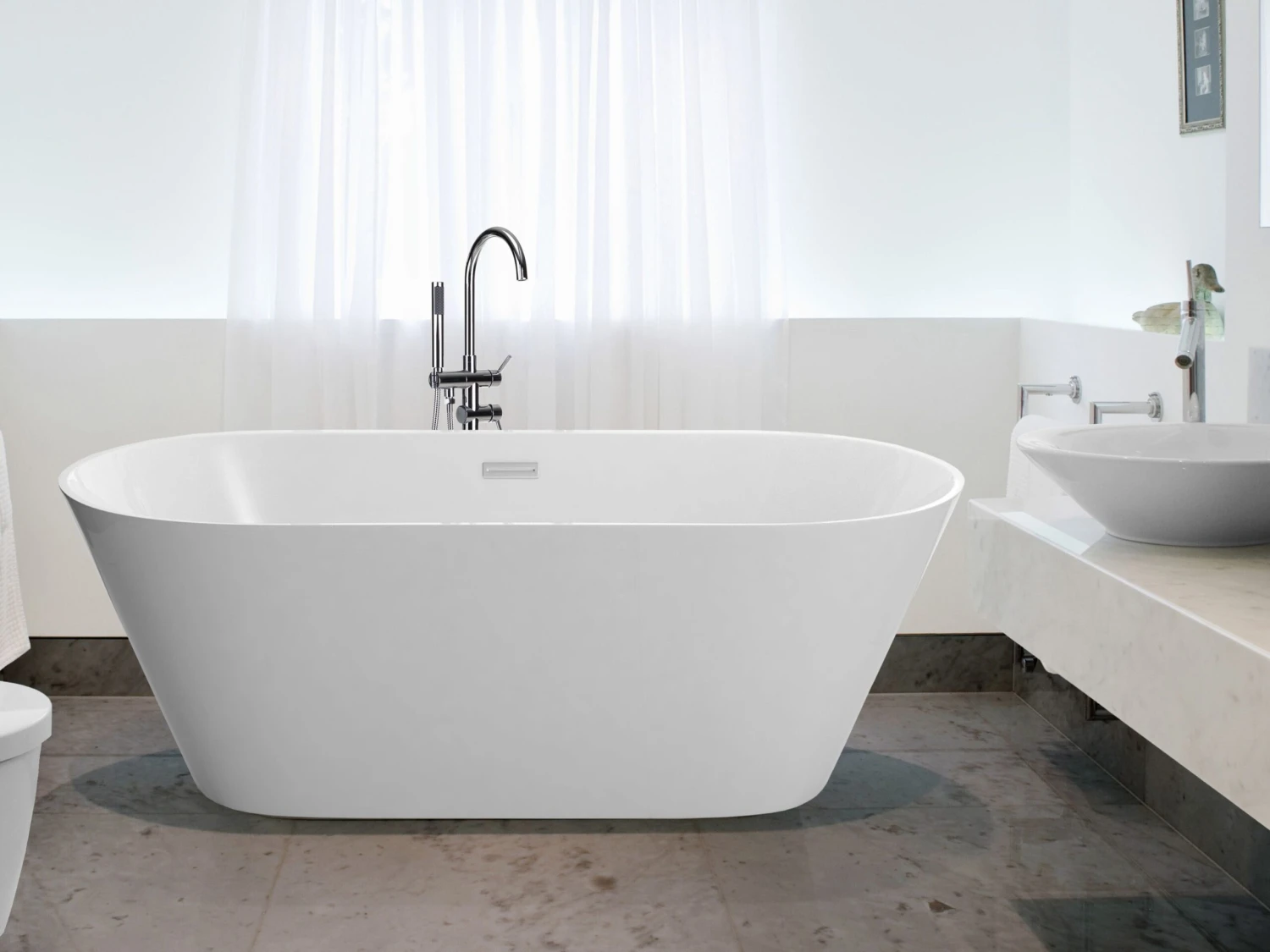 Freestanding Bath White HAVANA Various Sizes - Image 2
