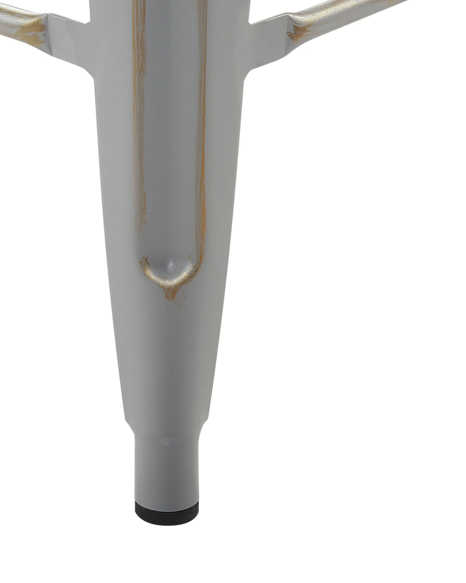 Set Of 2 Metal Stools 60 Cm Silver With Gold CABRILLO - Image 6