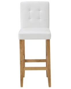 Faux Leather Bar Chair Off-White MADISON -Furniture Store undef src sa picid 763480 type whitesh image