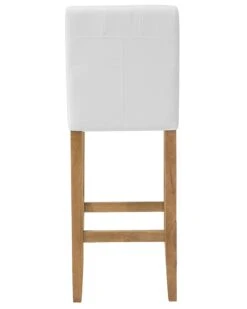 Faux Leather Bar Chair Off-White MADISON -Furniture Store undef src sa picid 763483 type whitesh image