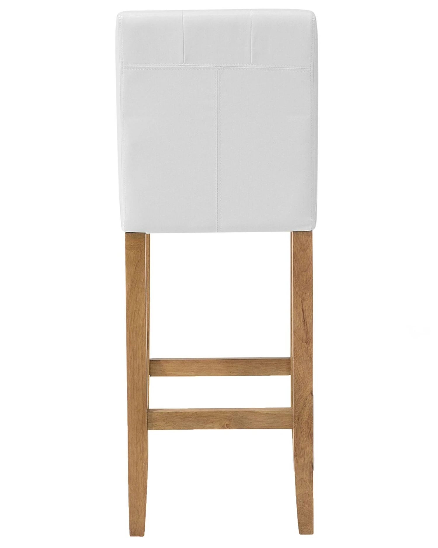 Faux Leather Bar Chair Off-White MADISON - Image 5