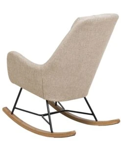 Fabric Rocking Chair Light Beige ARRIE -Furniture Store undef src sa picid 764811 type whitesh image