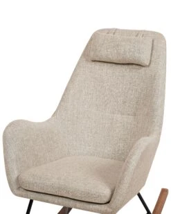 Fabric Rocking Chair Light Beige ARRIE -Furniture Store undef src sa picid 764813 type whitesh image