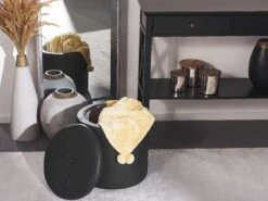 Faux Leather Storage Pouffe Black MARYLAND -Furniture Store undef src sa picid 765354 type whitesh image